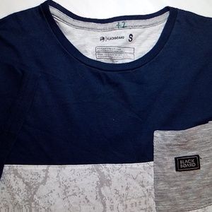 Blackboard, Size Small, Blue w/Grey Marble, Short Sleeve T-shirt